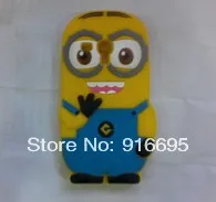 10pcs For Samsung GT-i8190 Galaxy S3 Mini Despicable Me 2 Minions Silicone Case Cover S III mini i8190 |