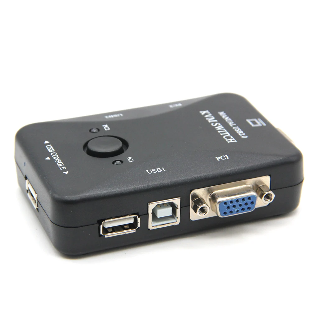 USB KVM переключатель 2 порта VGA SVGA коробка 0 Мышь Клавиатура 1920*1440