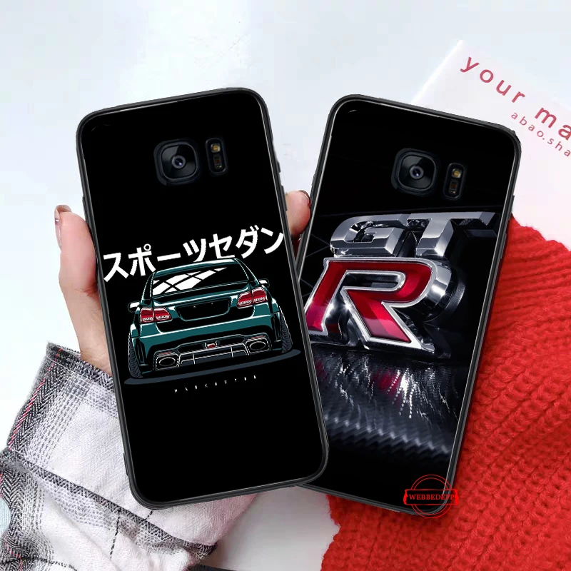 NISSAN GTR силиконовый чехол для samsung S6 край S7 S8 плюс S9 S10 S10e M10 M20 M30 M40
