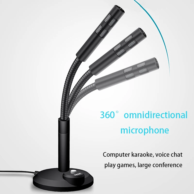 FELYBY JS-F11 портативный мини проводной 3 5 мм/USB Настольный конденсаторный микрофон