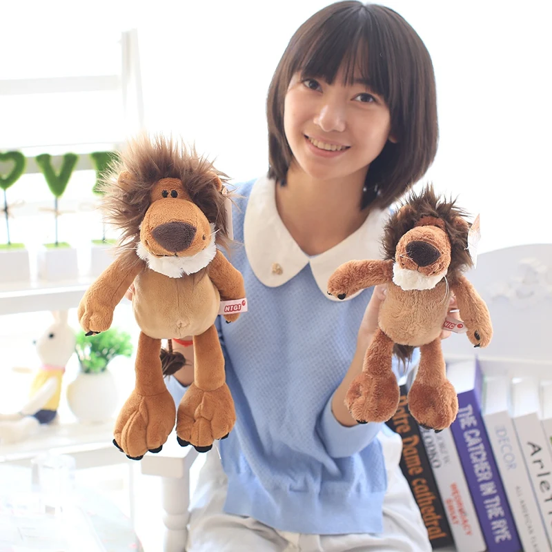 

Soft Lion Plush Toy Pillow Stuffed Animal Lion Appease Bed doll For Children Room Sleeping Mate toys for children Gift Children