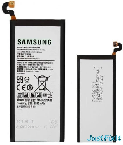 EB BG920ABE оригинальный Батарея для samsung GALAXY S6 G920F G920I G920 G920A G920V G920T G920P 2550 мА