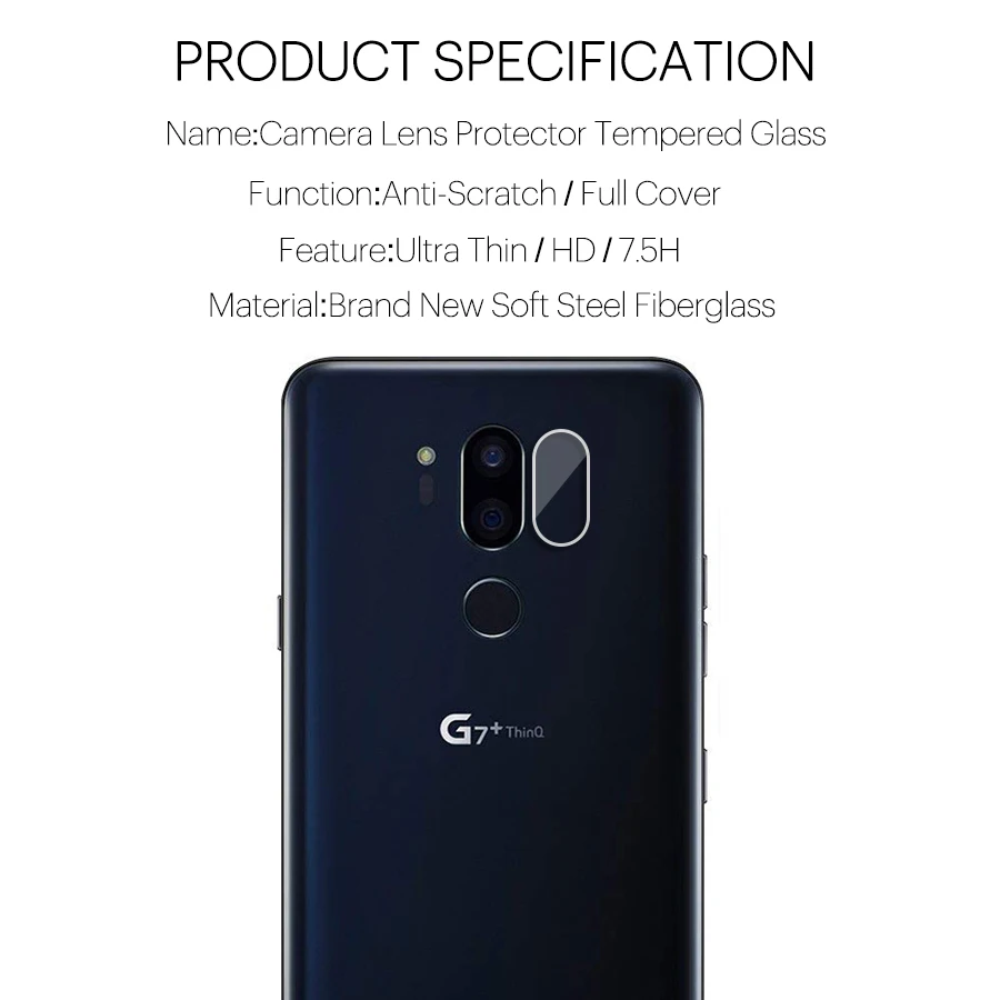 Задняя крышка для объектива камеры закаленное стекло LG G8 G7 G6 G5 V10 V30 защита задней