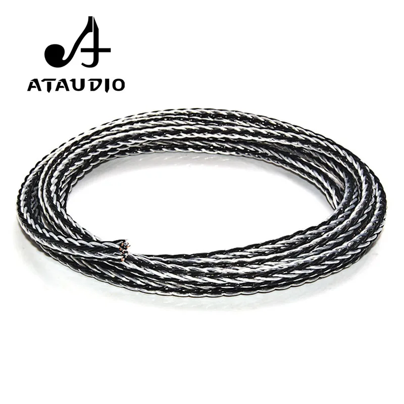Кабель Динамика ATAUDIO Hi Fi высококачественный Гибридный OCC посеребренный объемный