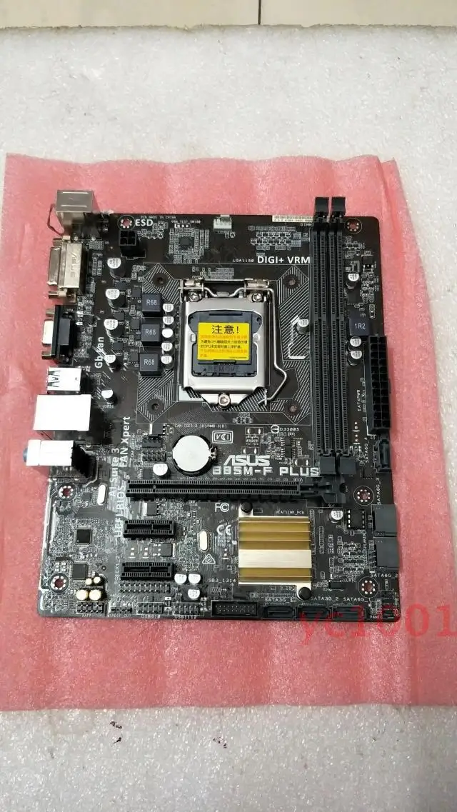 Оригинальная материнская плата ASUS B85M-F PLUS LGA 1150 DDR316GB USB2.0 USB3.0 SATA III B85 настольная