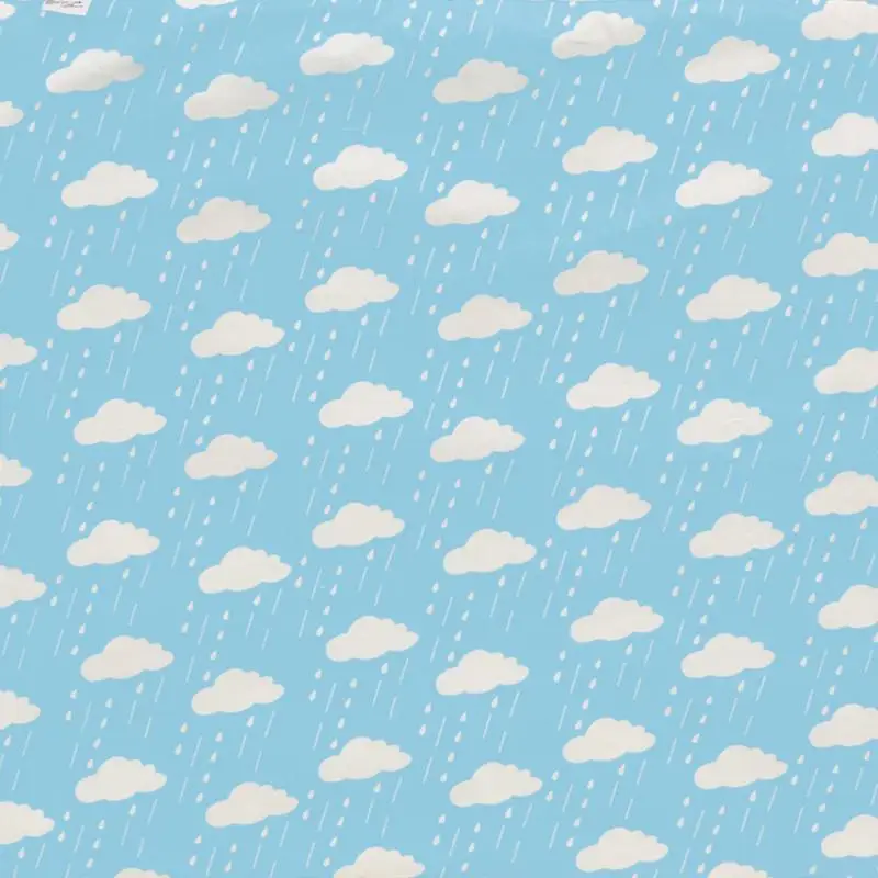 cloud and rain Дышащий водонепроницаемый водопоглощающий многоцелевой простынь для кроватки, постельные принадлежности, легко моющиеся, дышащий, удобный для новорожденного ребенка - Цвет: cloud and rain