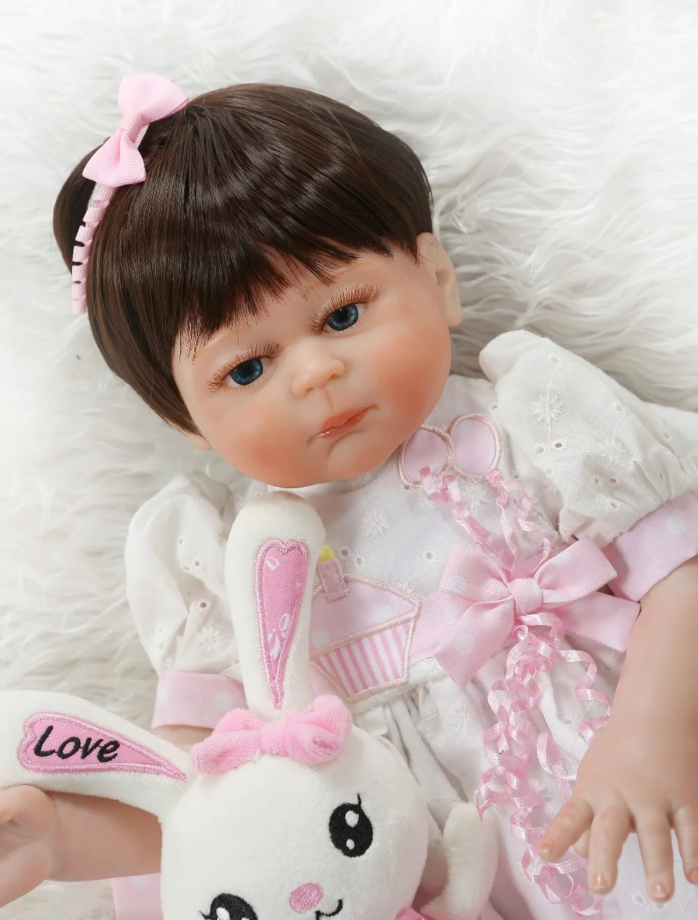 NPK 48 см кукла для новорожденных девочек полностью силиконовая bebe игрушка ванны