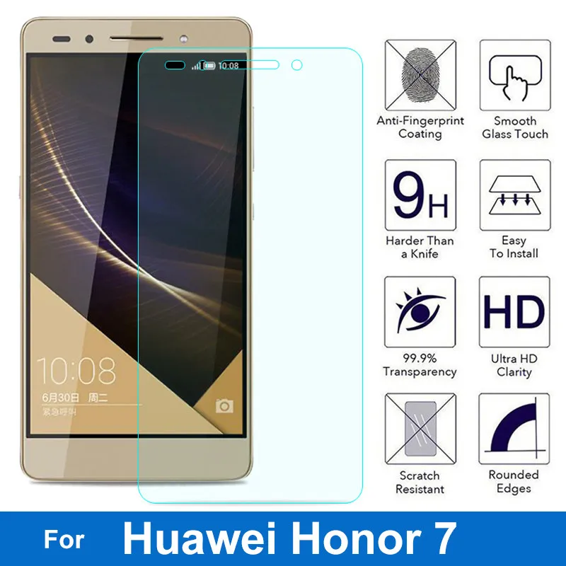 0 26 мм 9H Закаленное стекло протектор экрана для Huawei Honor 7 Honor7 PLK AL10 UL00 TL00 двойная