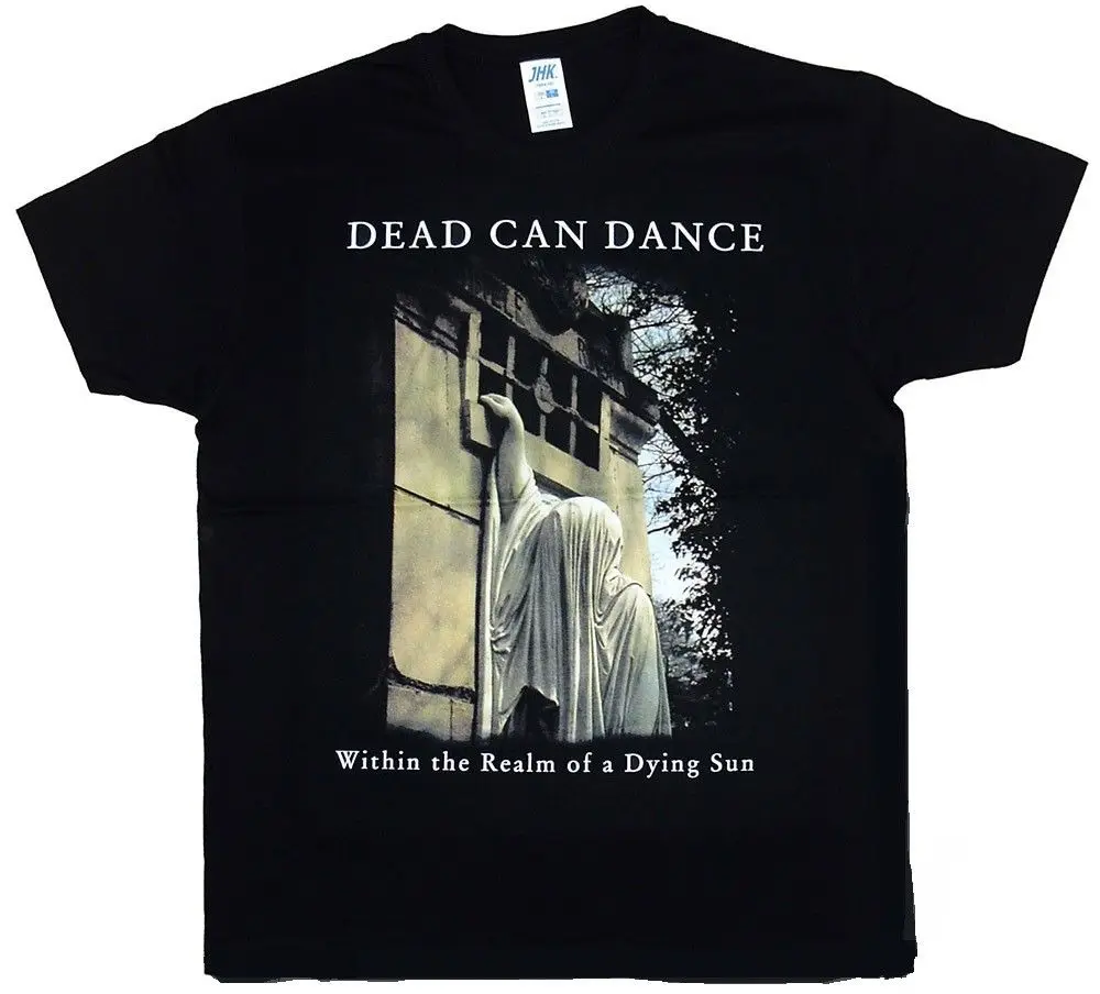 Черная футболка с надписью Dead Can Dance в пределах Земли Солнца повседневные женские