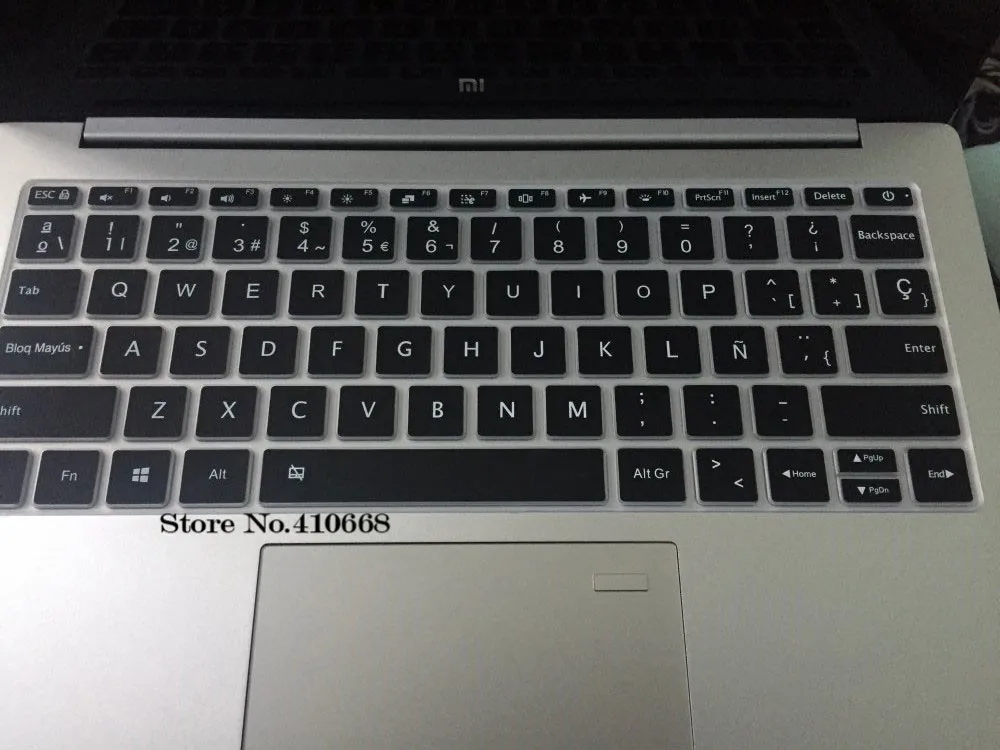 Spanish Silicone Laptop Keyboard Cover Case For Xiaomi Mi Notebook Air 12.5 12 inch Skin Protector Guard Free Shipping | Компьютеры и