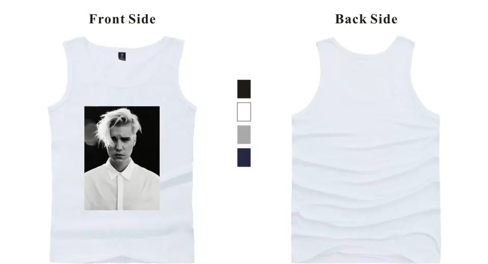 Джастин Бибер майка Новинка 2017 Женская Фитнес топы Бодибилдинг крутая Футболка