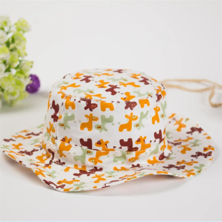 Children Fisherman Hat Boy Summer Sun Cap Girl Lovely Bucket Hats 50cm 54cm | Аксессуары для одежды