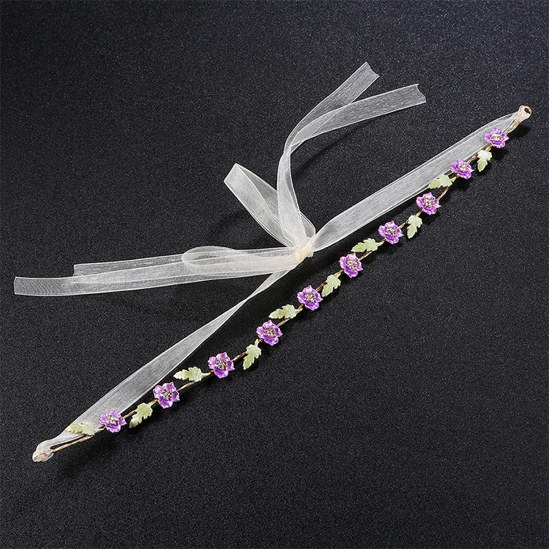 Ободок для волос QYY из сплава с кристаллами ручной работы свадьбы|Украшения