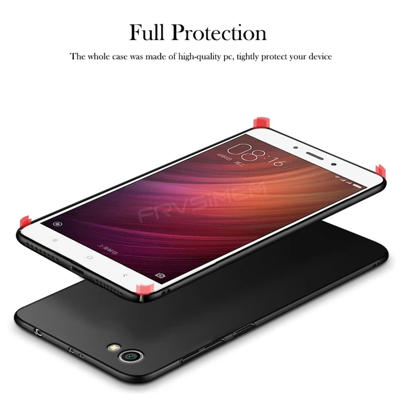 FRVSIMEM жесткий Пластик чехол для Xiaomi 5 5S Mi5s A1 6 Plus Примечание 5A Redmi Note 4 4A 4X глобальный