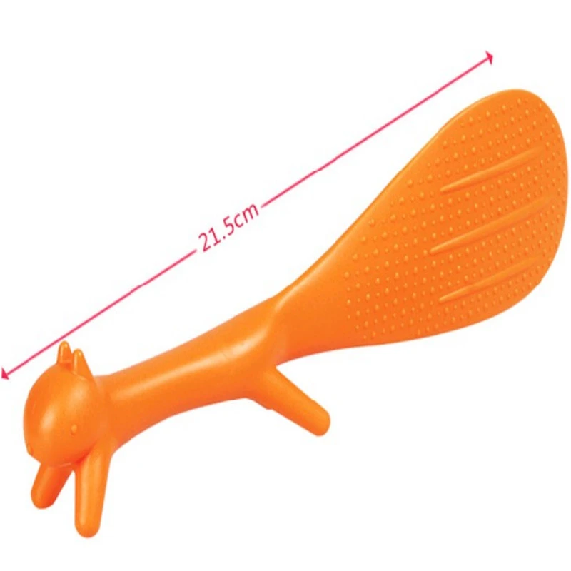 

3 colors Lovely Kitchen Supplie Squirrel Shaped Ladle Non Stick Rice Paddle Meal Spoon Random Color