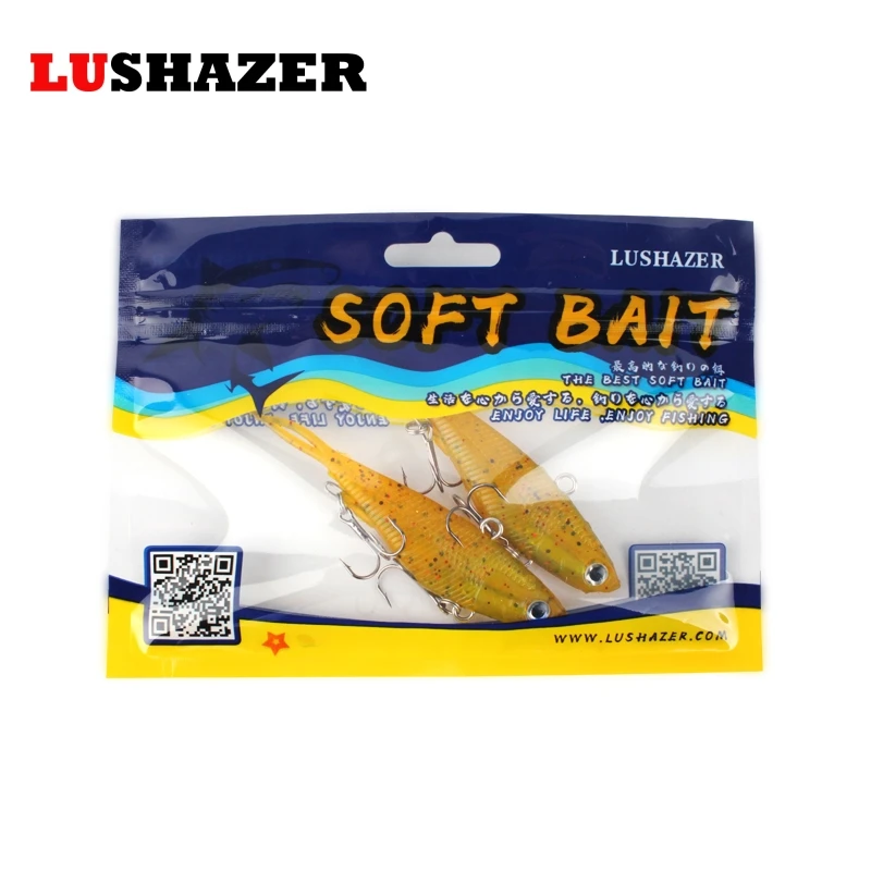 LUSHAZER 2 шт./лот TPR мягкая рыболовная приманка 20 г 36 VIB isca мягкие приманки pesca