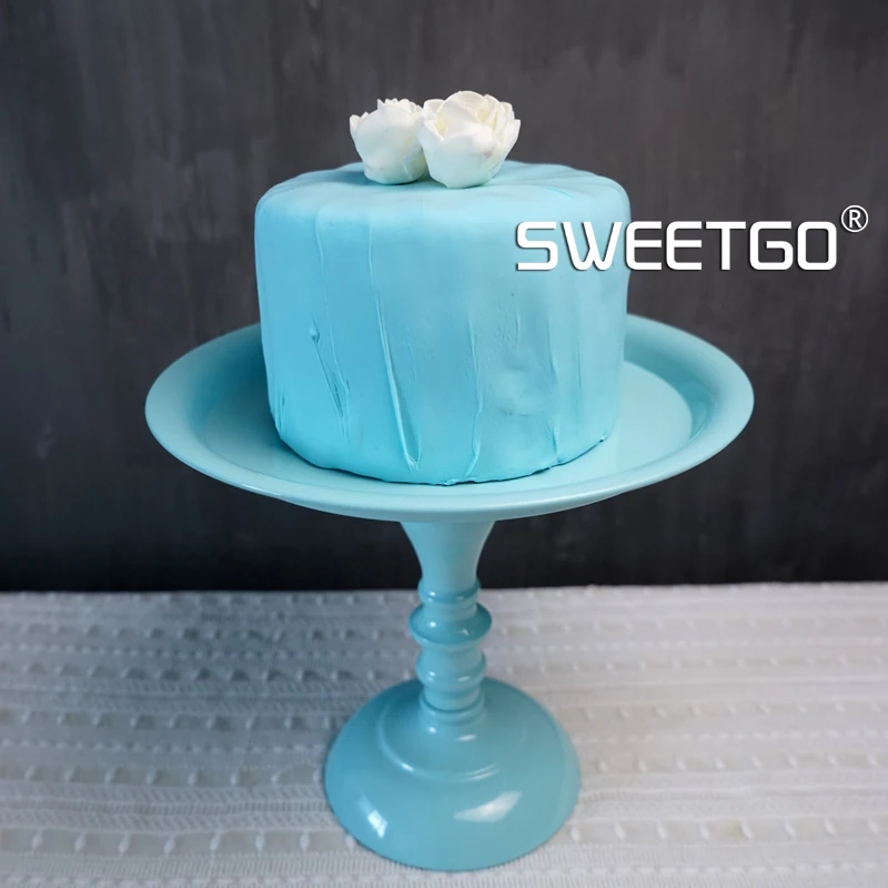 Романтический синий цвет высокий торт сковорода свадебный подставки День