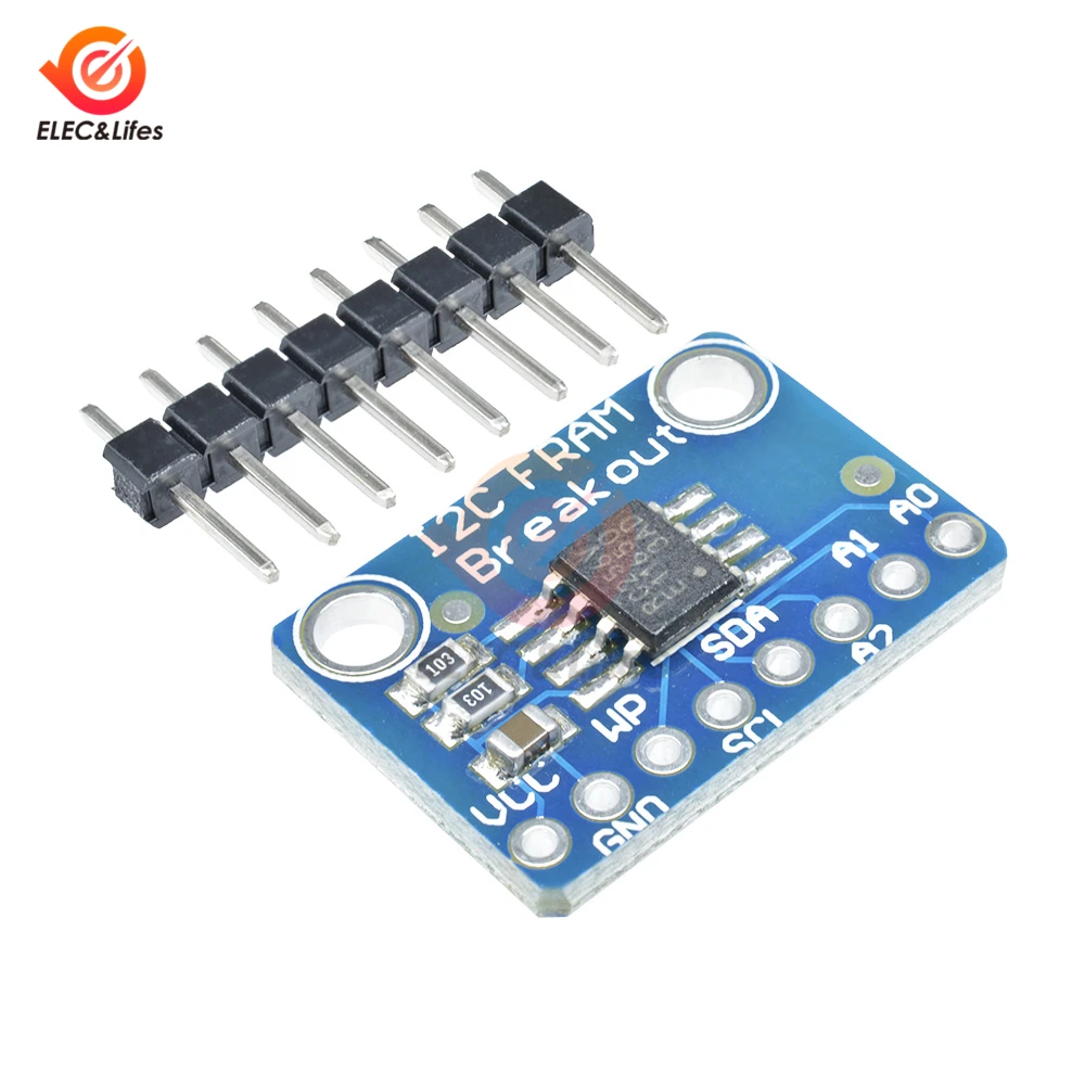 Коммутационная плата MB85RC256V I2C IIC FRAM не летучая память IC макетная Инструмент