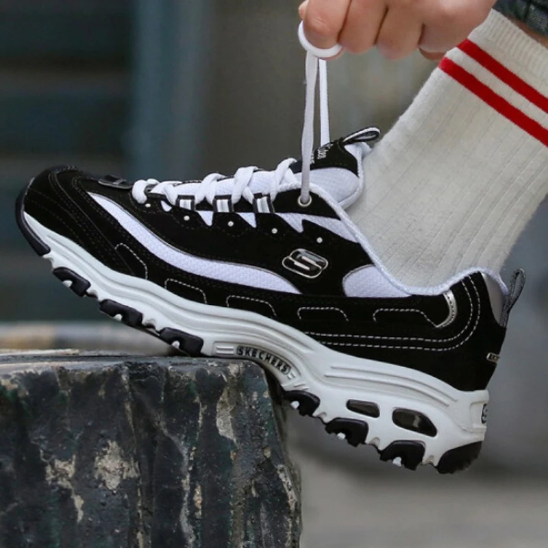 Женские Кроссовки Skechers из дышащего материала на толстой подошве цвет в