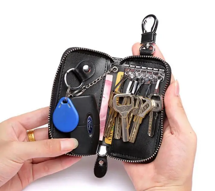 Новинка кошелек для ключей из натуральной коровьей кожи держатель карт деловой