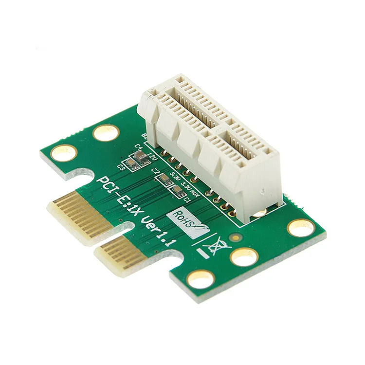 10pcs/lot PCI-E PCI Express 1x Adapter Riser Card 90 Degree For 1U Server Chassis | Компьютеры и офис