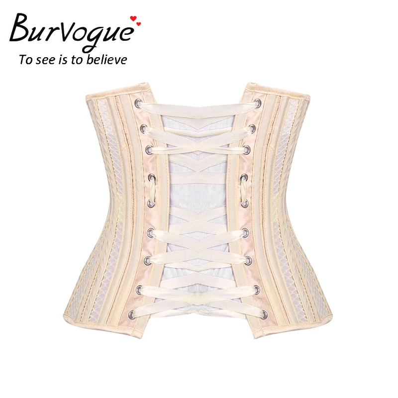 Женский корсет с двойными стальными косточками Burvogue для похудения дышащей