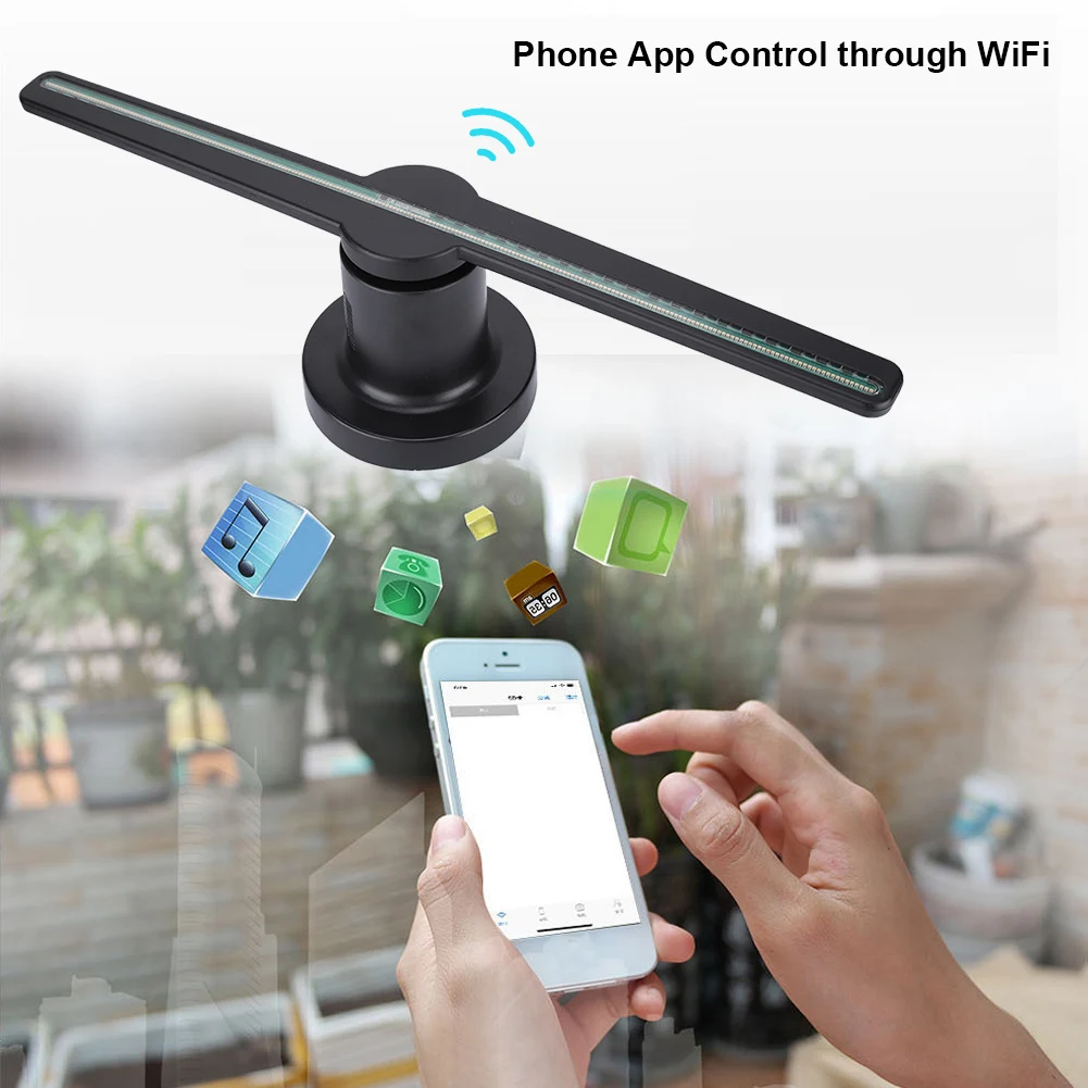2,4 ГГц WiFi 3D голографический проектор HD проекция Система домашнего кинотеатра с 384 шт лампочками бусинами в 8 Гб tf-карта переменного тока 100-240 В