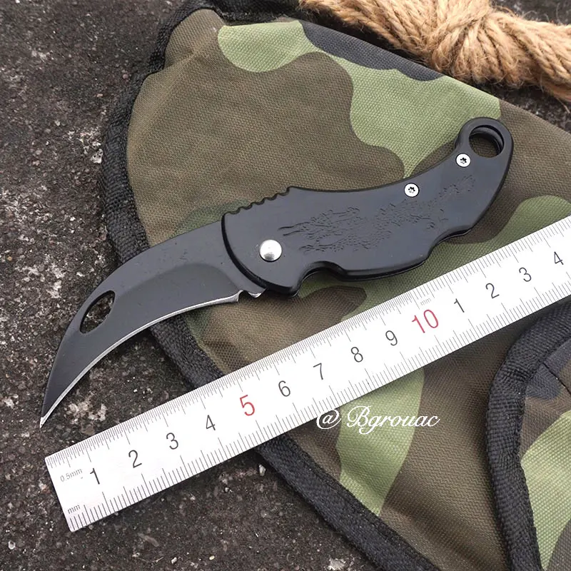 Портативный складной нож Karambit тактический карманный походные охотничьи ножи с
