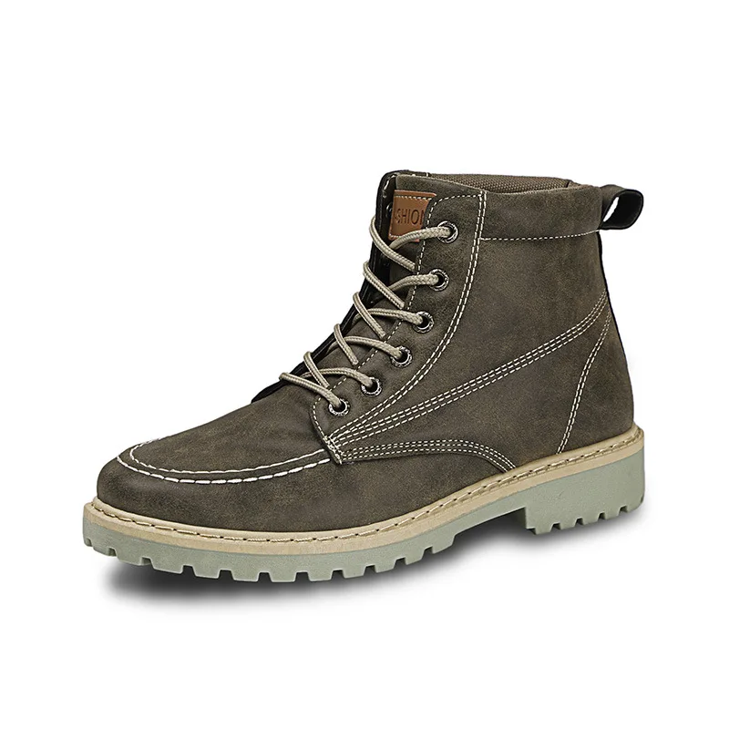 Fall and Winter 2019 New Men's Leather Boots Outdoor Retro Martin Workwear Snow | Обувь