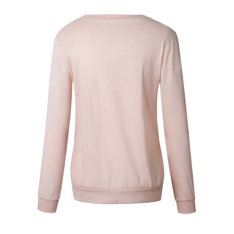 2018 модные Цветочный принт футболка Для женщин Осень с длинными рукавами и