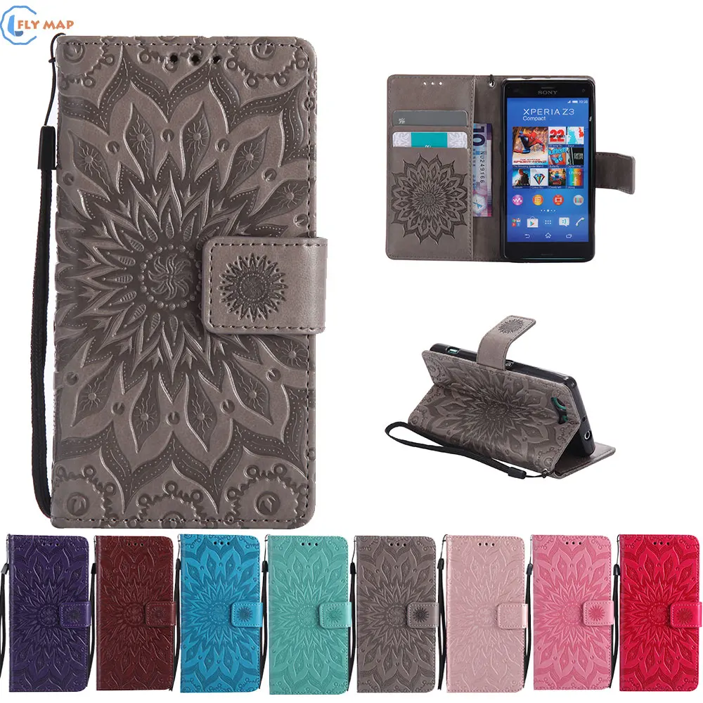 Чехол для Sony Xperia Z3 Compact D5833 D5803 кошелек Флип телефон кожаный защитный чехол Mini D 5833
