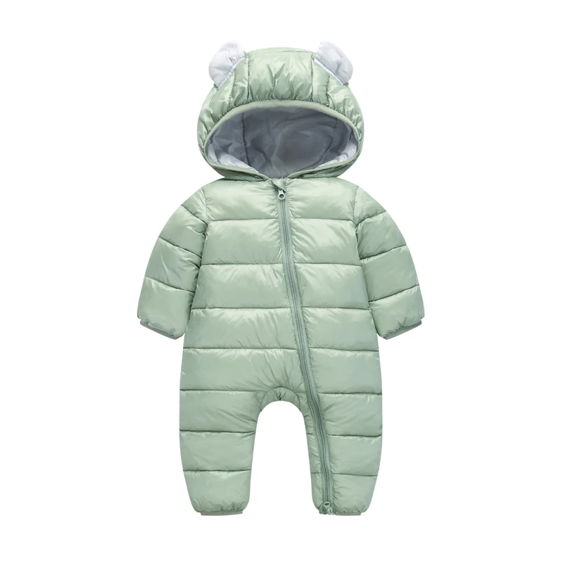 Детские комбинезоны зимнее пальто комбинезон для девочек куртки с заячьими