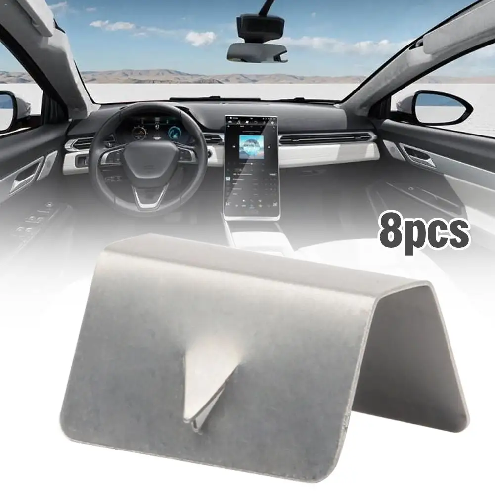 

8PCS Car Windshield Metal Retaining Clips for HEKO G3 Windshield Flashing Buckle