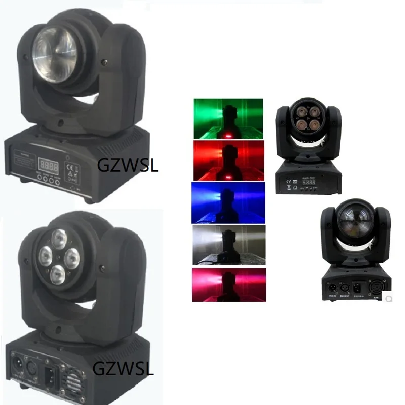 1 шт./лот Двусторонняя 10 Вт мини светодиодная Подвижная головка для дискотеки