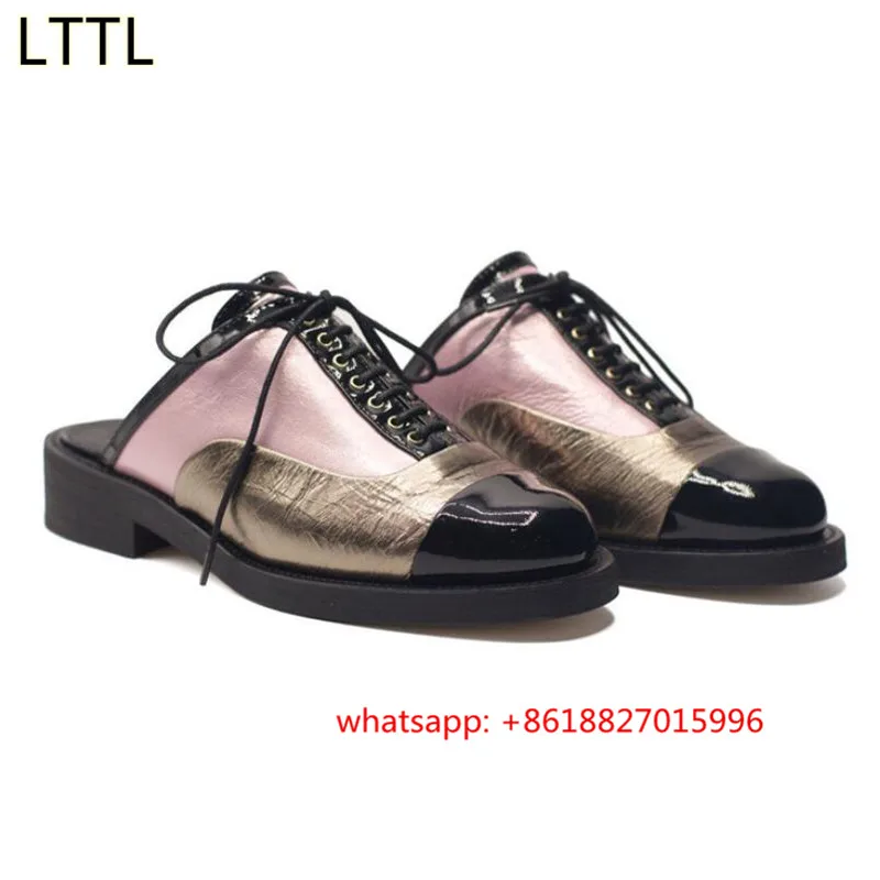 2017 Новое Прибытие Весна Осень Зашнуровать Мед Каблуки Женщин Одного обувь