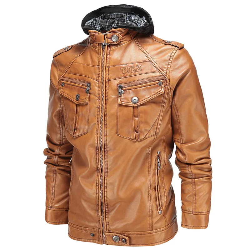 2017 Men's Faux Leather Jackets European Appear Brand Hooded Mens Suede 3XL Winter Warm Men Michael Jackson S239 | Мужская одежда