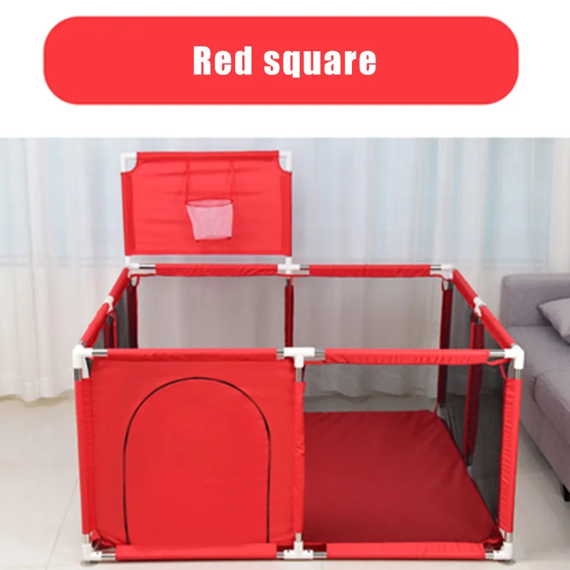 Red Square IMBABY детский бассейн с шариками, детский манеж для новорожденных, детский бассейн с шариками, детский забор, манеж для малышей, детские палатки - Цвет: Red Square