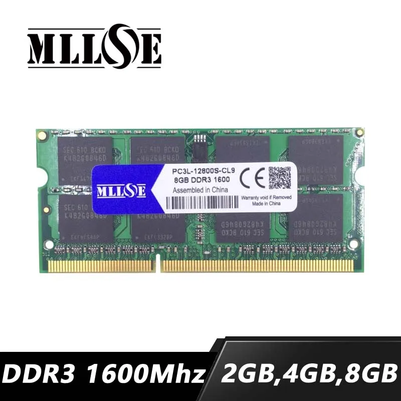 MLLSE 2 ГБ 4 8 16 ddr3 1600 МГц pc3l 12800 sdram ноутбук ОЗУ Гб pc3 sodimm 4g|ddr3 4gb|sdram laptopddr3 |