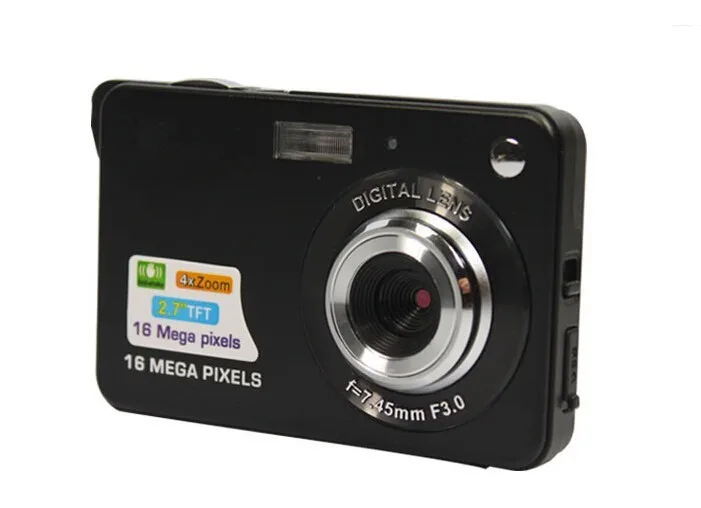 KaRue Высококачественная портативная мини-цифровая камера 18MP 720P с 8-кратным цифровым зумом, фоторамка 2,7 дюйма, экран 5MP CMOS, цифровое видео