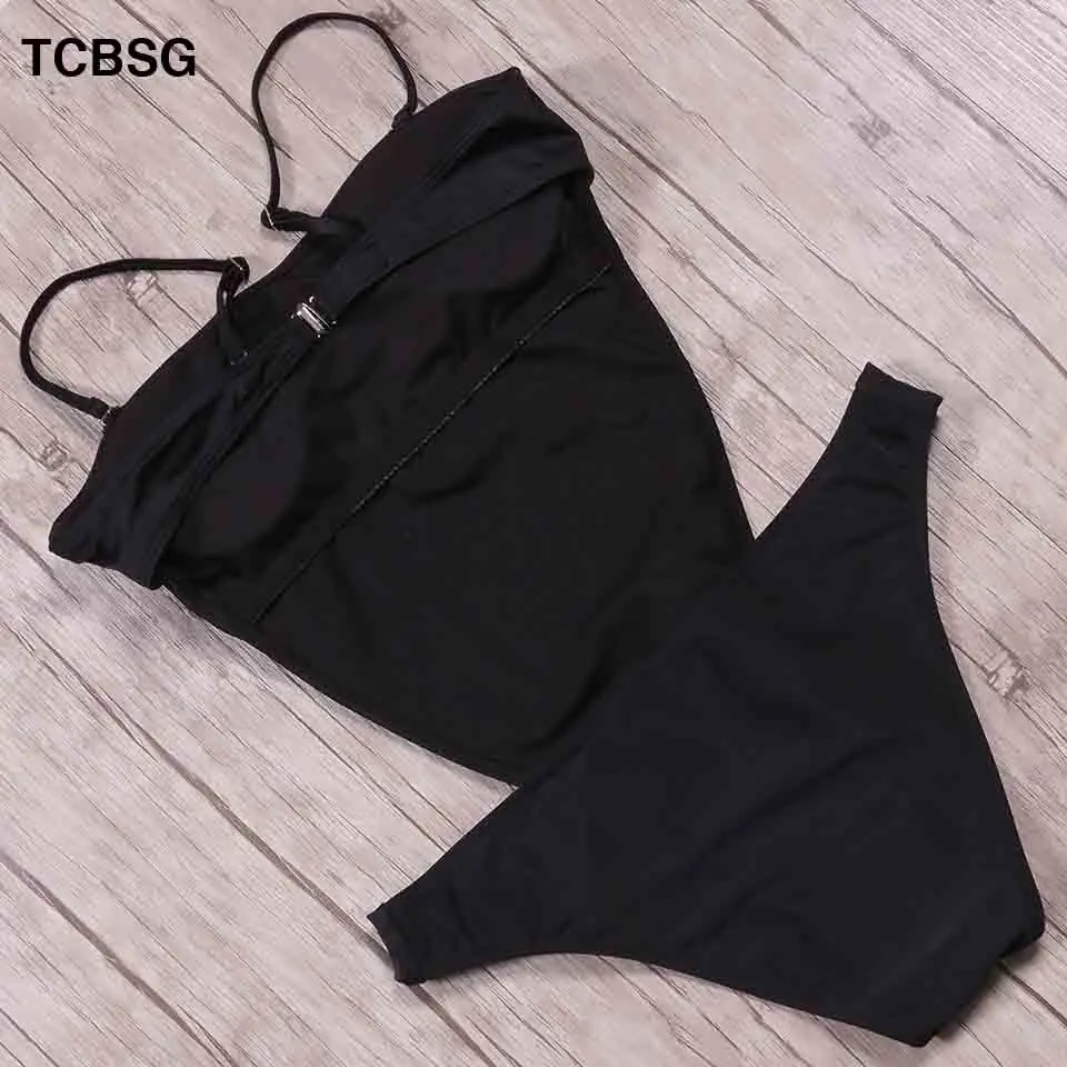 Новинка 2019 сексуальный женский купальник TCBSG Цельный с открытой спиной и