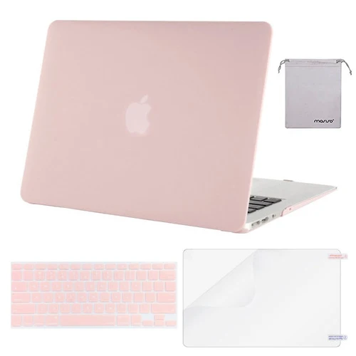Baby Pink Защитный чехол для ноутбука Mosiso для MacBook Air 13 2013+ силиконовый чехол для клавиатуры/защита экрана/Сумка - Цвет: Baby Pink