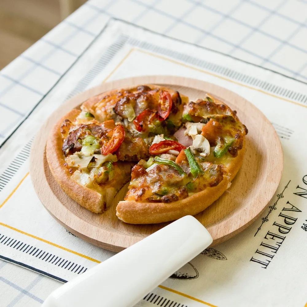 Круглая деревянная поднос в японском стиле из Букового дерева украшение для чая