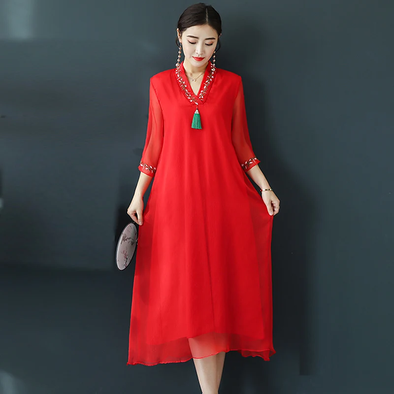 Женское вечернее платье трапеция Длинное свободное с широкой юбкой роскошное