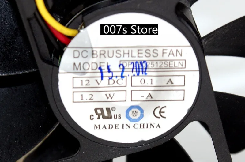 Радиатор охлаждения кулер вентилятор для TC DF0802512SELN DC 12 В 0.1A 8 см 80*80*20 мм 1300 об/мин 1,2 Вт шасси вентилятор 3Pin тепловое управление