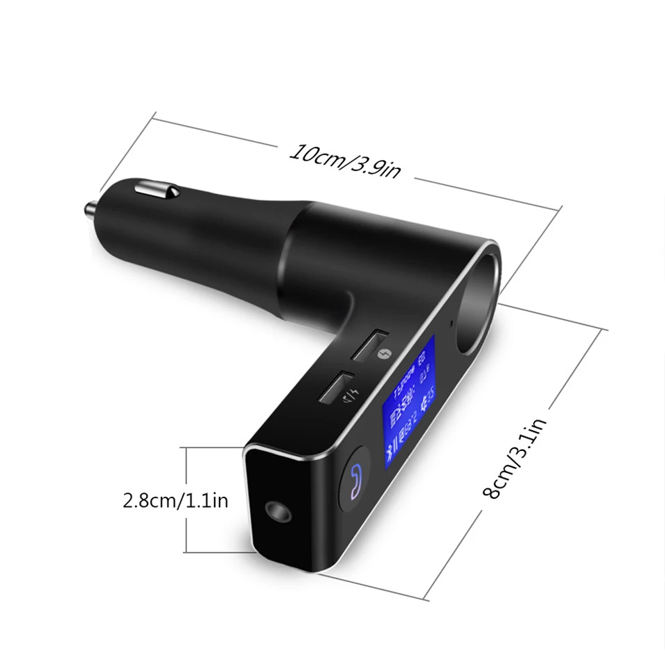 Беспроводной автомобильный fm-передатчик Bluetooth Hands free FM модулятор прикуривателя