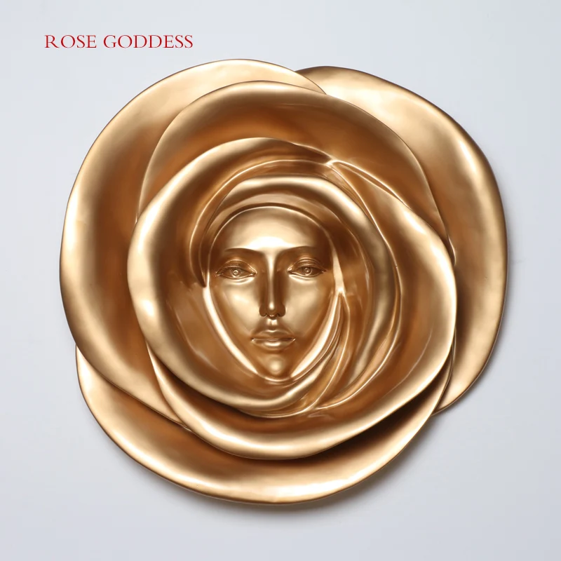 

Modern home wall decoration fashion TV background 3D rose hanging creative large pendant