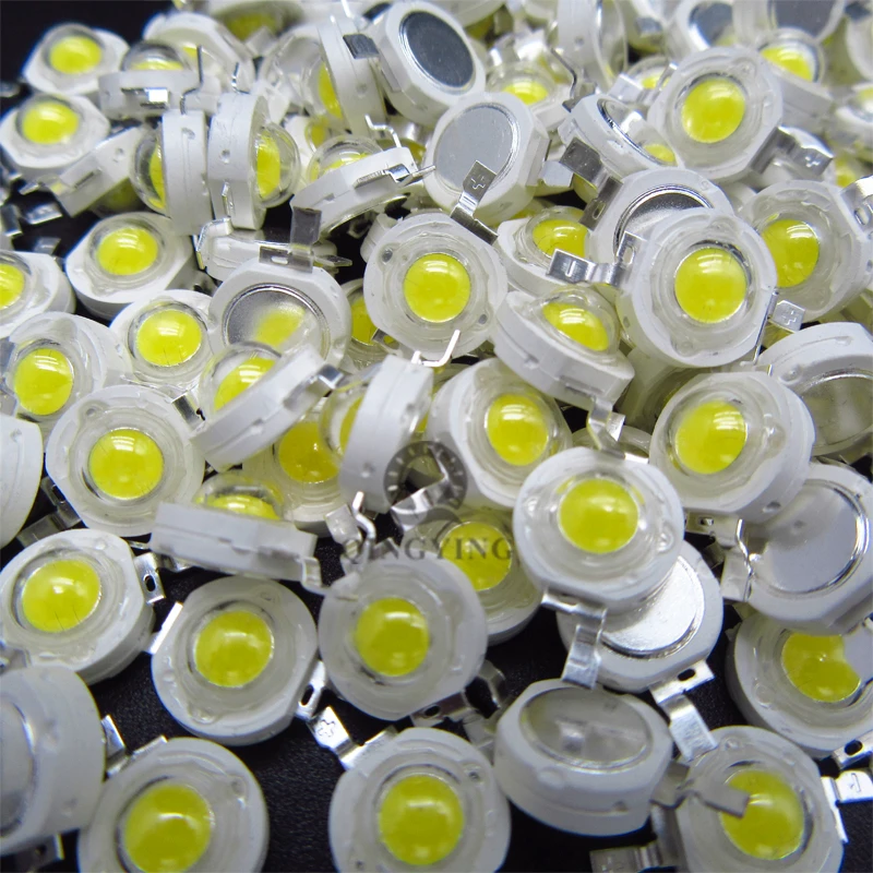 500 шт. Высокая мощность 1 Вт 3 Вт Светодиодный светильник SMD теплый белый холодный красный синий желтый зеленый Светодиодный точечный светильник Epistar COB диодный чип