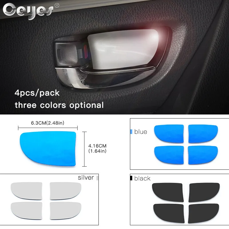 Ceyes Car Styling Auto Accessories Door Bowl Handle Cover Trim Interior Stickers Case For Toyota Corolla 2016 2017 2018 4pcs | Автомобили