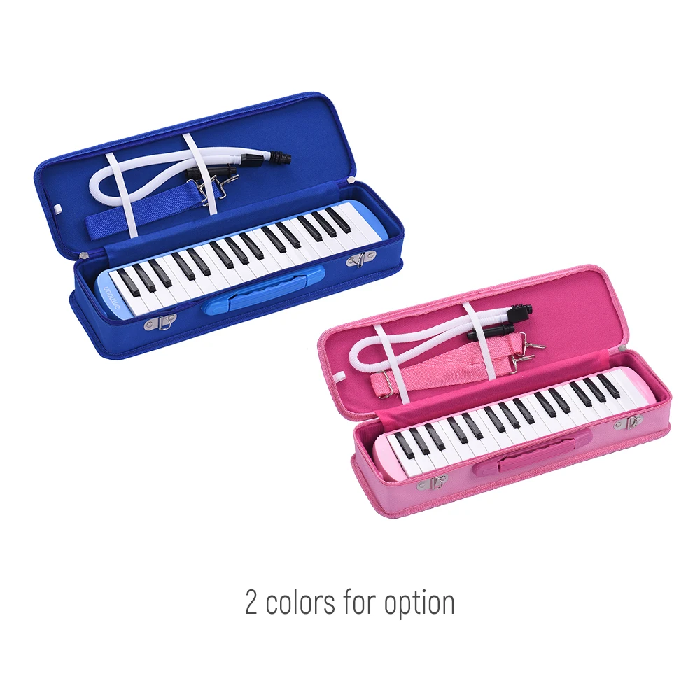 

ammoon 32 Keys Melodica Mouth Organ Piano Style Keyboard Harmonica with Mouthpiece Cleaning Cloth Carry Case for Beginners Kids