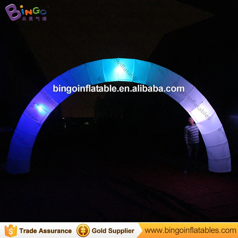 

Promotional 6X3 meters inflatable LED arch decorative color change blow up lighting archway for party toys